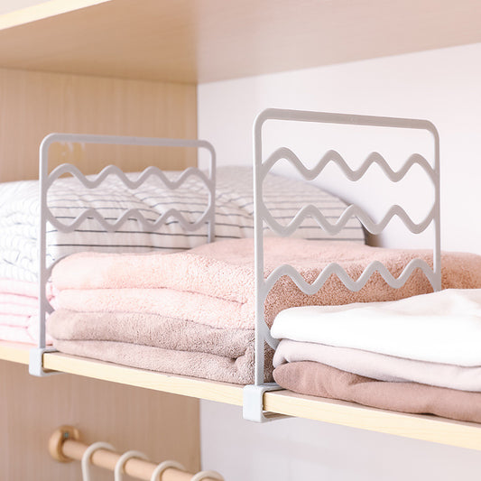 Wardrobe Storage Divider, Closet Organizer Rack, No-Drill Partition Board