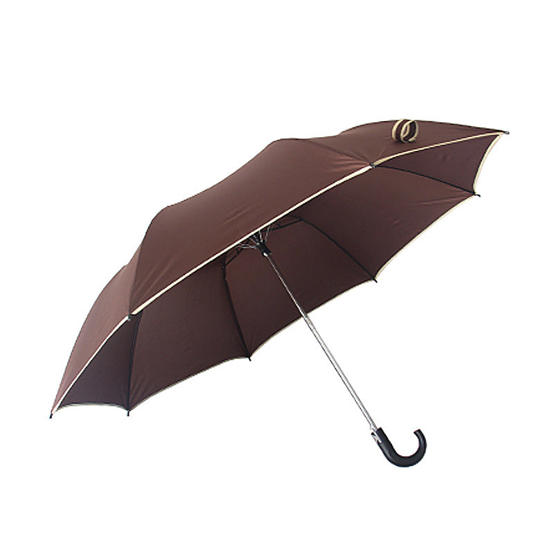 Automatic 2-Fold Umbrella Curved Handle Folding Umbrella