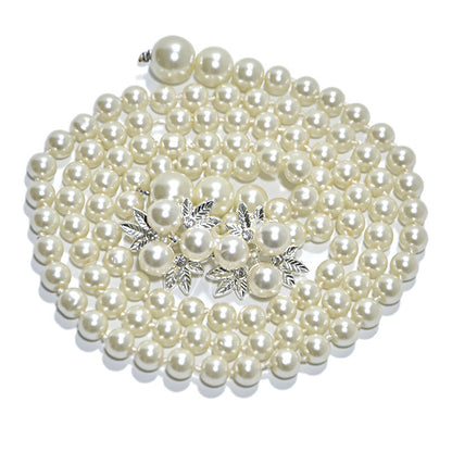 Pearl thin belt female sweet