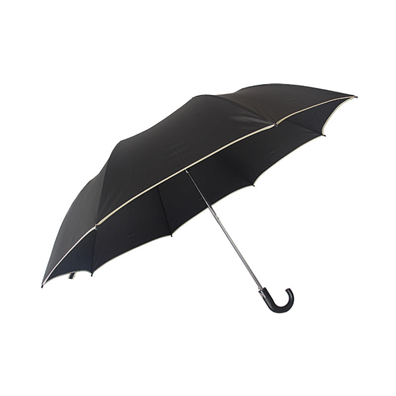 Automatic 2-Fold Umbrella Curved Handle Folding Umbrella