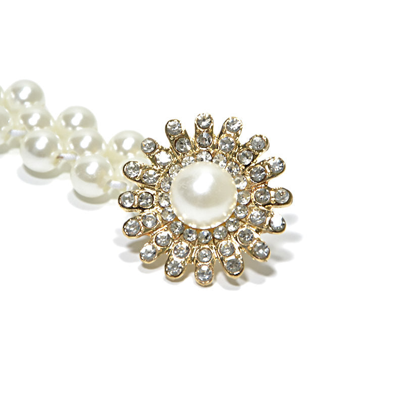 Fashion rhinestone inlaid women's decorative waist chain wholesale