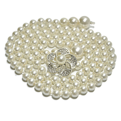 Pearl thin belt female sweet