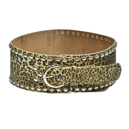 Sexy leopard print suede waist seal wholesale