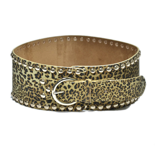 Sexy leopard print suede waist seal wholesale