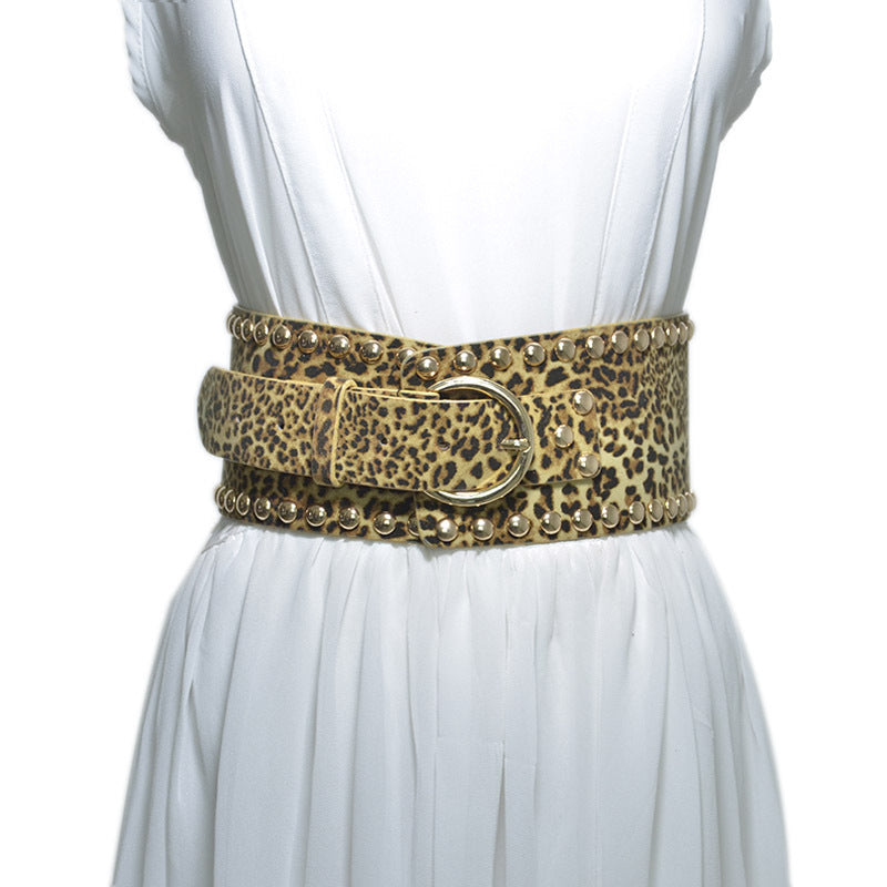Sexy leopard print suede waist seal wholesale
