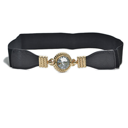 Fashion rhinestone inlaid decorative waist seal