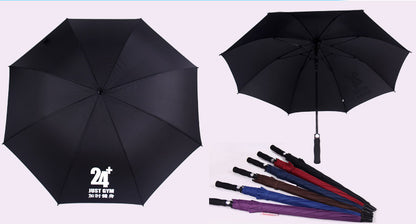 Paraguas grande Hongfu Paraguas automático con mango recto 