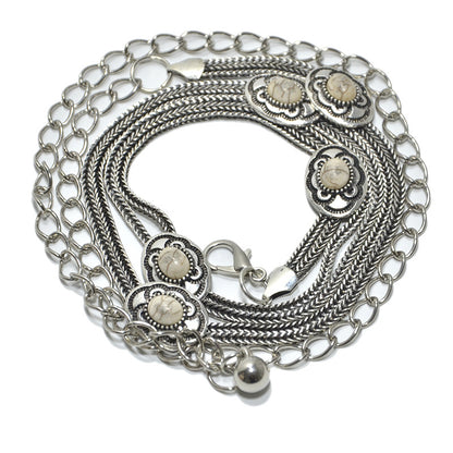 Delicate snake bone decorative trouser chain metal waist chain