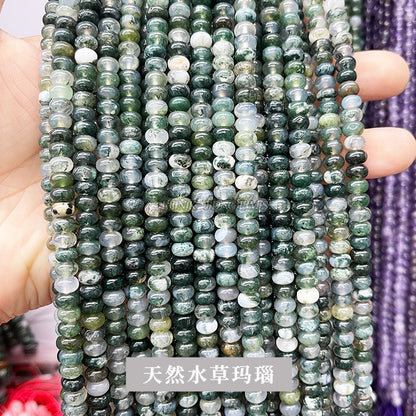 6 * 4Mm natural stone crystal abacus beads loose beads
