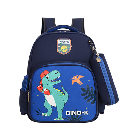 Mochila transpirable con protección de espalda y reducción de carga para estudiantes de primaria 