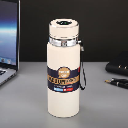 Taza aislada inteligente con pantalla de temperatura, acero inoxidable 304 