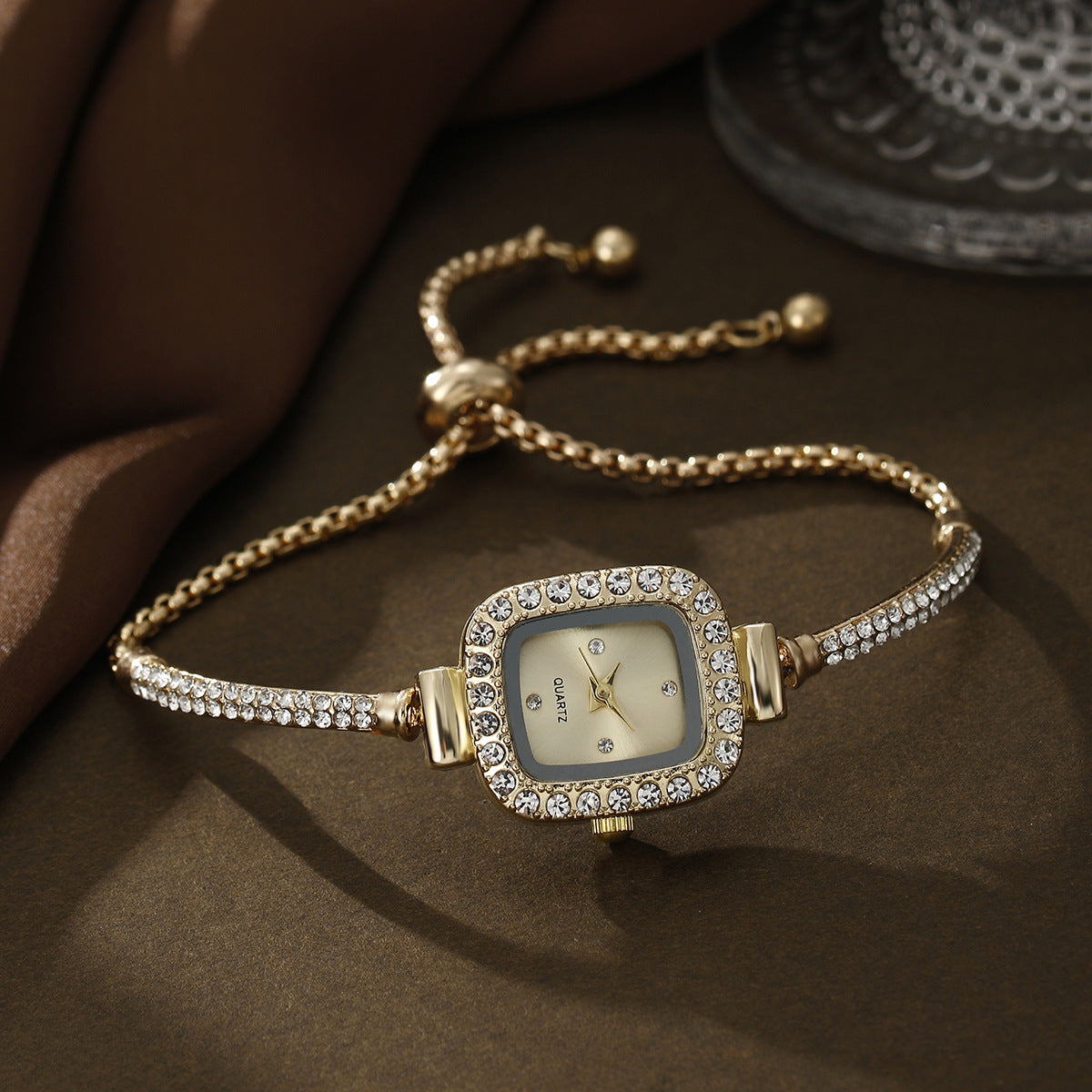 Square watch European jewelry set