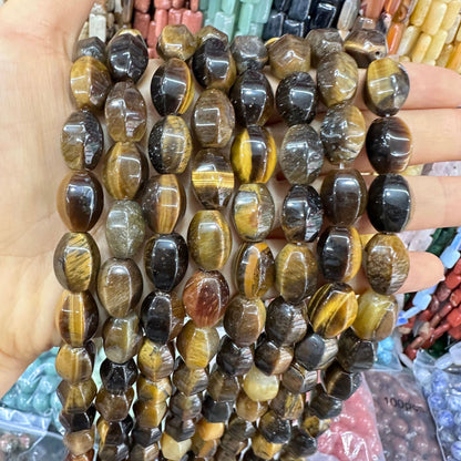 Cristal 28pcs contas de arroz hexagonais 10*14MM contas soltas 