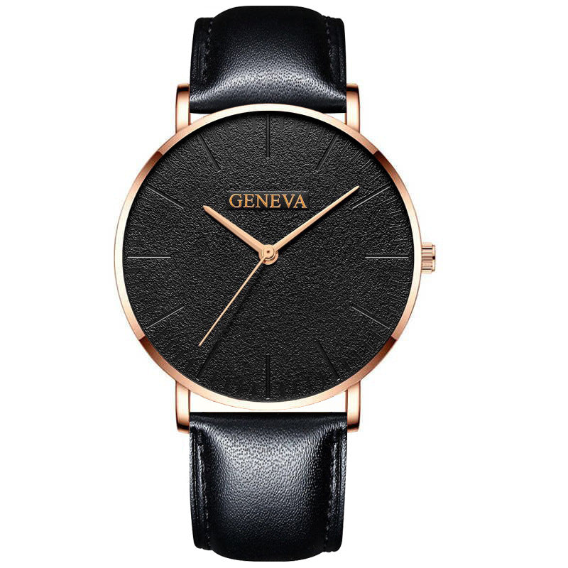 Belt quartz watch male