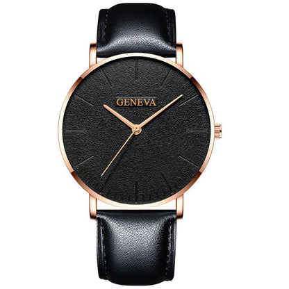 Belt quartz watch male