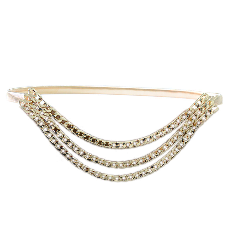 Personalized elastic chain waist chain