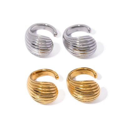 Striped teardrop earrings jewelry
