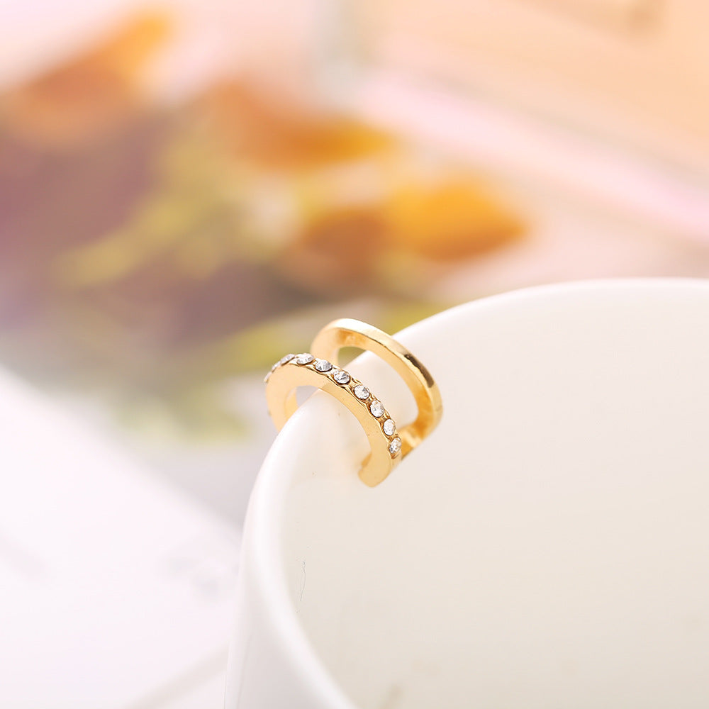 Double layer U-shaped non-pierced ear clip wholesale