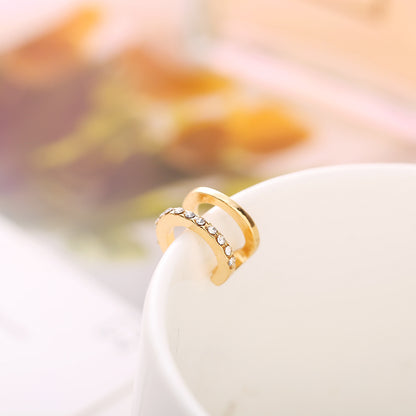 Double layer U-shaped non-pierced ear clip wholesale