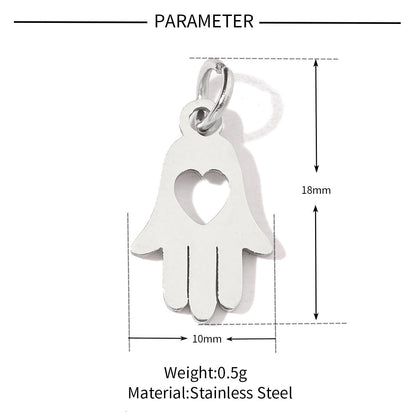 20 pcs/pack dog's paw flower sun titanium steel DIY pendant