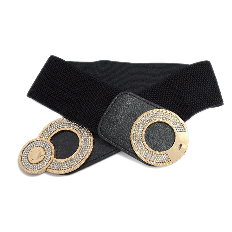Belt Casual Decoration Metal Rhinestones