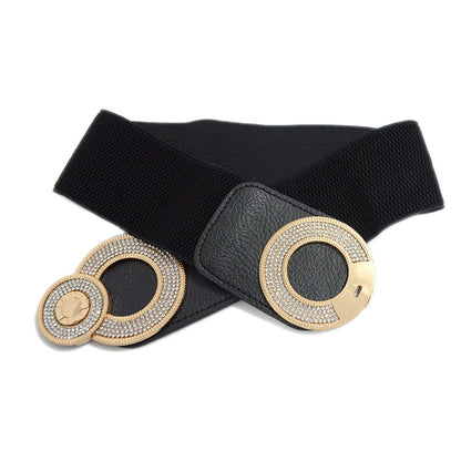 Belt Casual Decoration Metal Rhinestones