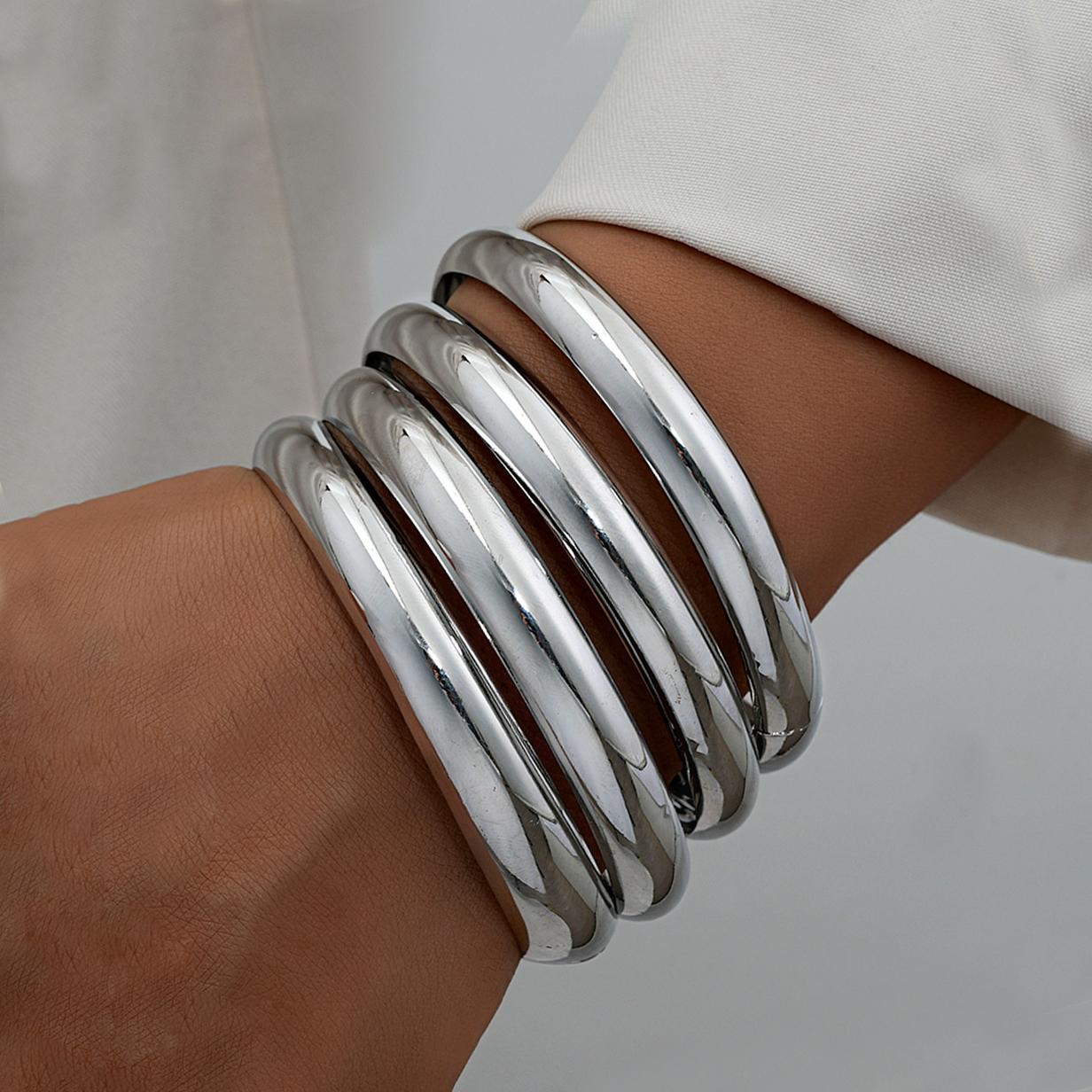 Geometric Metal Bracelet