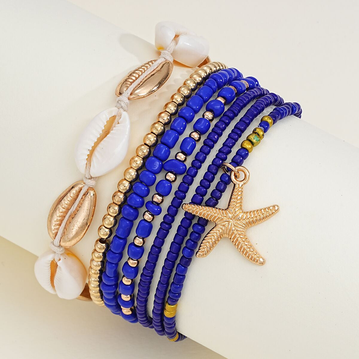 Bohemian Shell & Starfish Layered Anklet