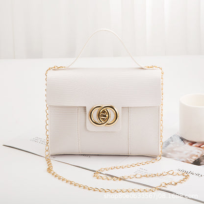 Foreign trade lizard pattern portable square bag