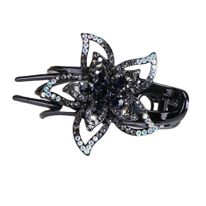 Elegant disc hair grab water drill flower headdress