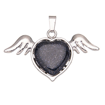 asas naturais de cristal amor pingente de cristal 