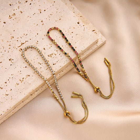 Adjustable Zircon Bracelet