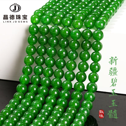 High quality imitation Hetian jasper chalcedony loose beads