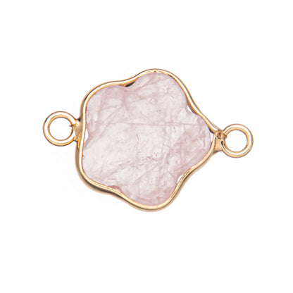 Pingente de flor de cristal com seis pétalas 