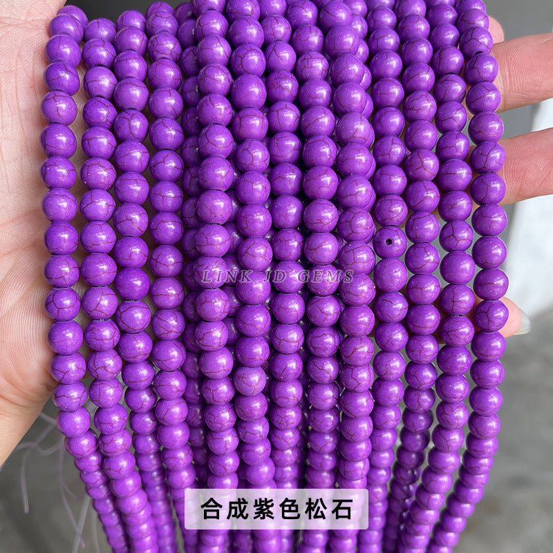 Synthetic colorful turquoise loose beads