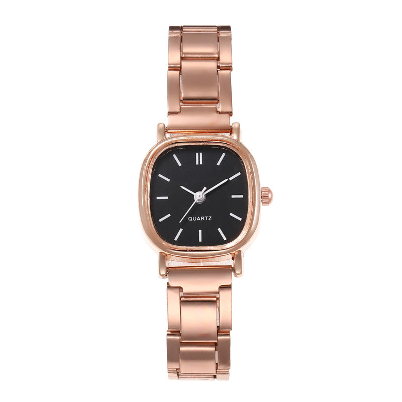 Reloj de cuarzo vintage cuadrado pequeño para mujer 
