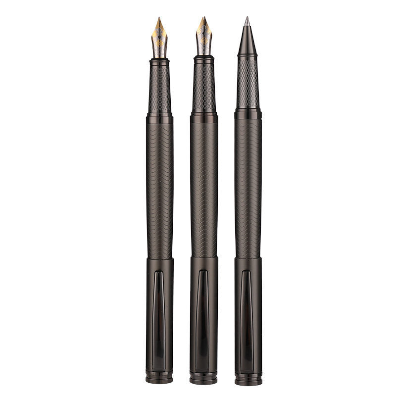 Pluma estilográfica de calidad negra 0,5 mm. 