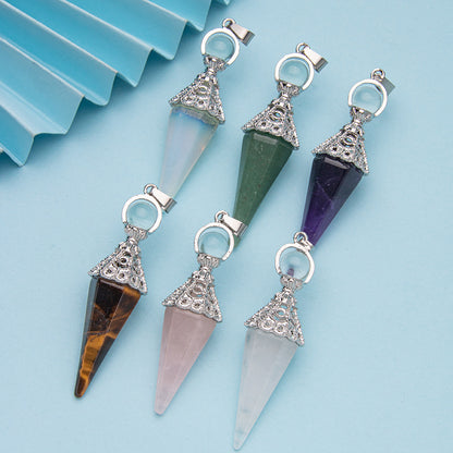 Pingente de pêndulo de cone de cristal 