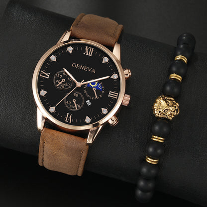 Versatile quartz watch set men