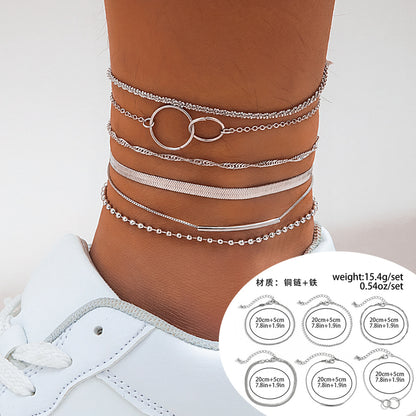 Rhinestone Beach Anklet