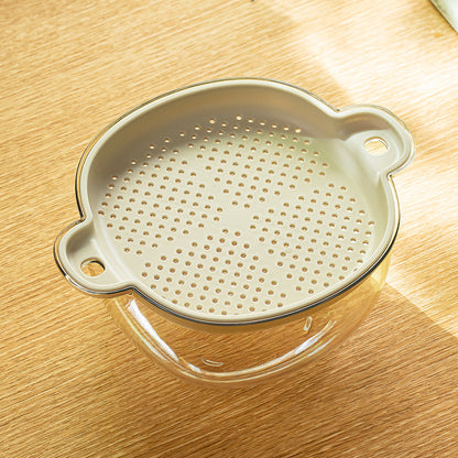 Cesta de drenaje de plástico de doble capa 