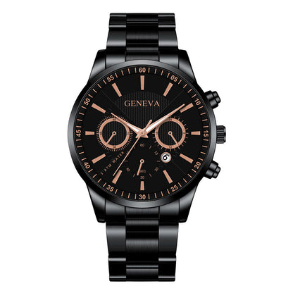 Calendar quartz watch for men