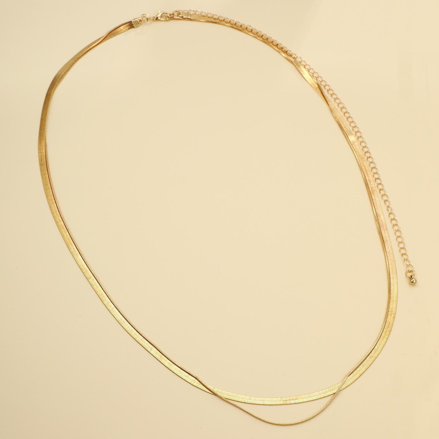 Cadena corporal de hueso de serpiente de doble capa 