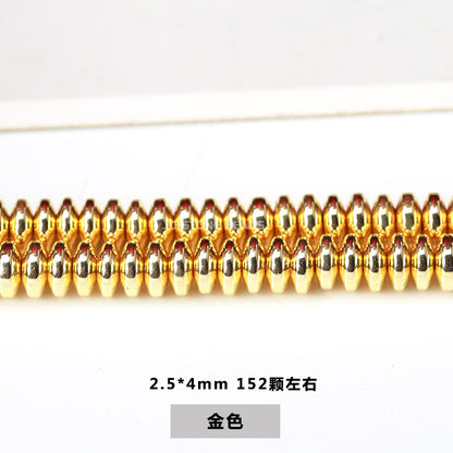 Black gallstone abacus beads DIY necklace bracelet beads