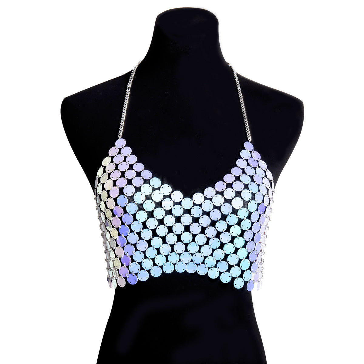Body Chain Sexy Color Sequins Geometric Chest Chain