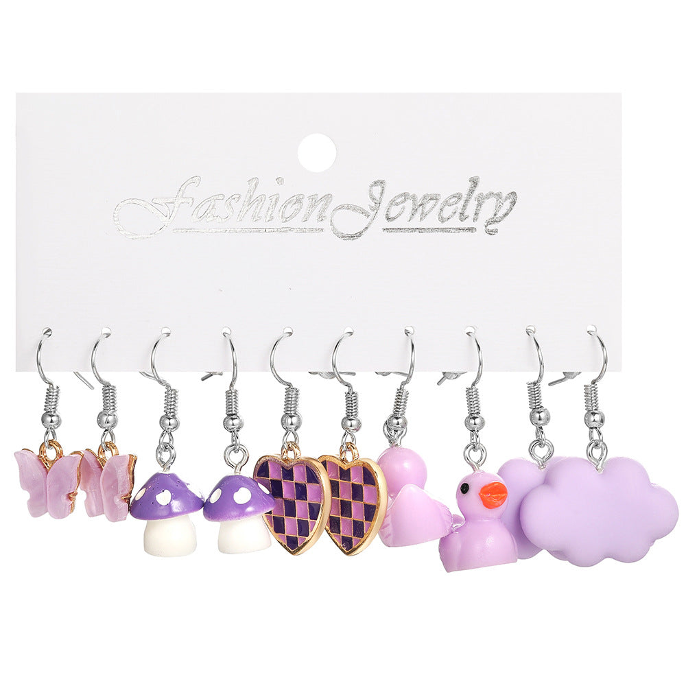 Acrylic Dopamine Earring Set