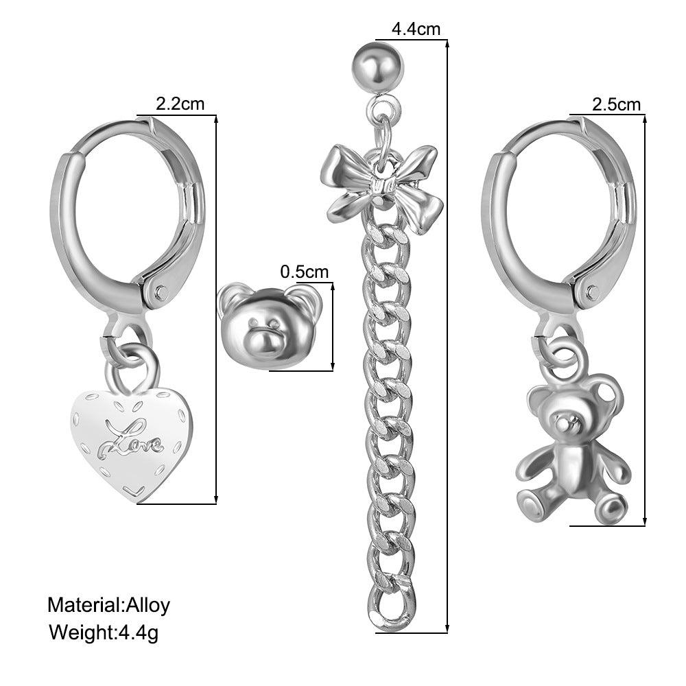 Sweet & Cool Cherry Bear Earring Set