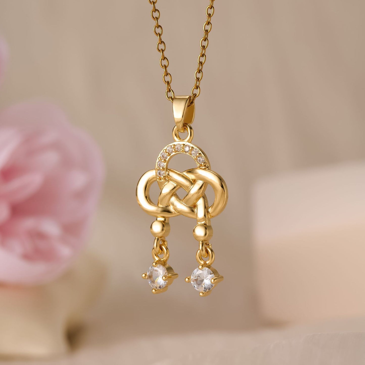 Flower Bell Pendant Necklace