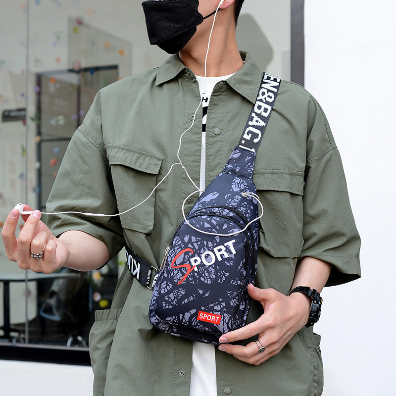 Color Chest bag Men's casual fanny pack