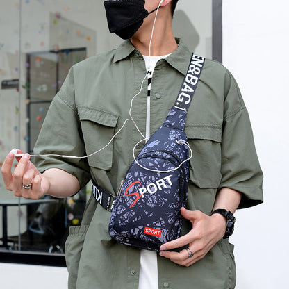 Color Chest bag Men's casual fanny pack